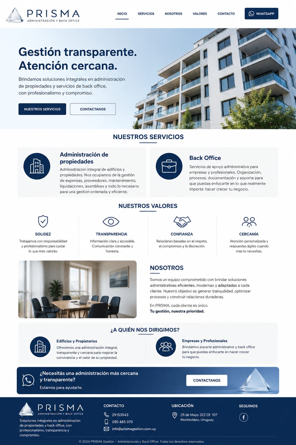 Prisma Administración y Back Office